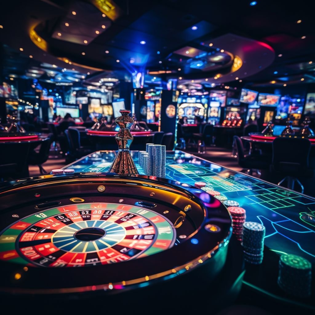 Suasana permainan Live Casino virtual dengan dealer asli di biru777